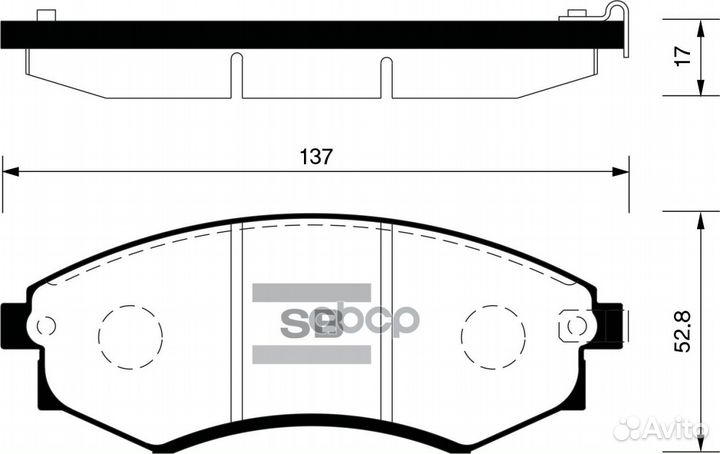SP1048SNS 318 12 колодки диск.пер Hyundai Sonata