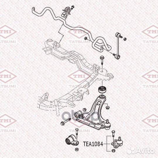 Опора шаровая нижняя L/R TEA1084 tatsumi