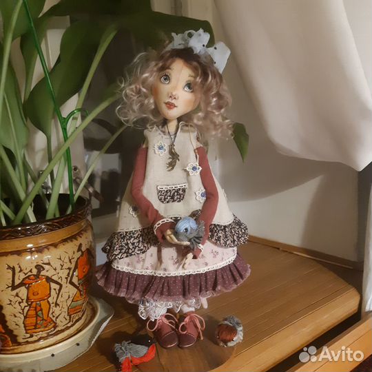 Текстильная интерьерная кукла