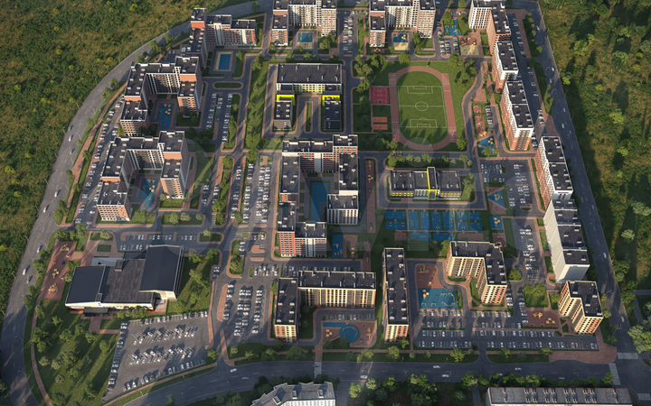 2-к. квартира, 56,6 м², 4/9 эт.