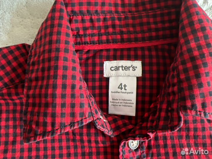 Рубашки Carters 4 года/ джинсовка