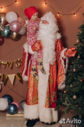 Костюм Дед Мороза и Снегурочки и реквизит