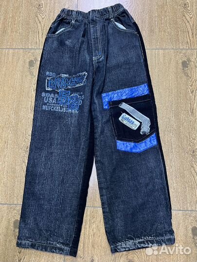 Джинсы на резинке с подкладом. 128, 146