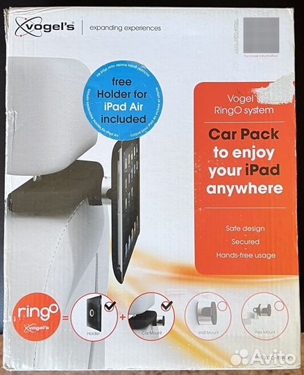 Крепление для планшета в автомобиль iPad 2/3/4/Air