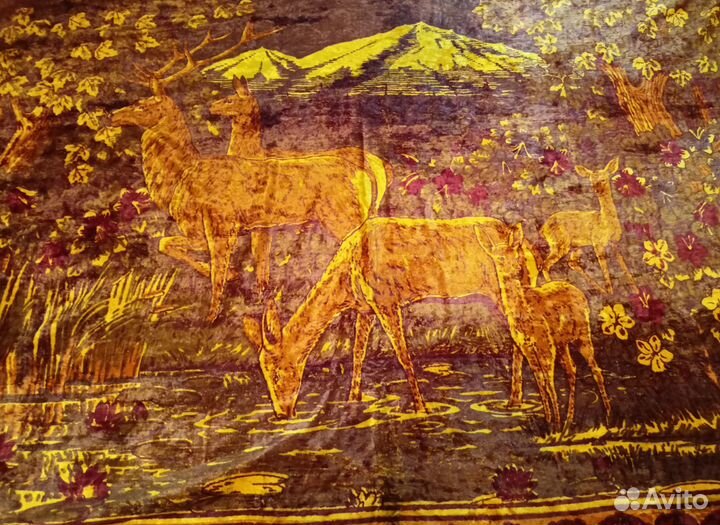 Настенный плюшевый коврик СССР