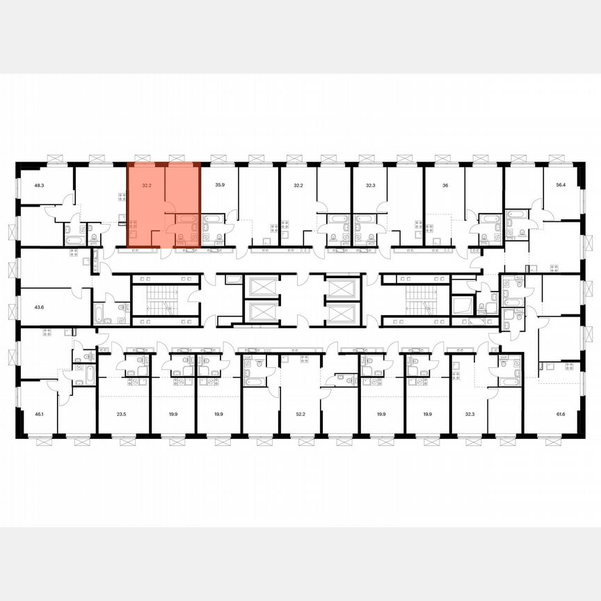 1-к. квартира, 32,2 м², 18/24 эт.