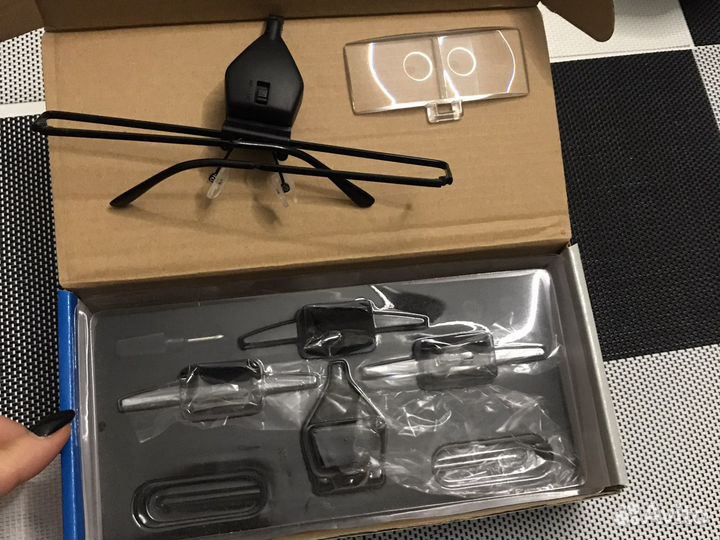 Очки лупа с подсветкой