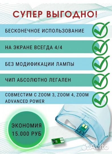 Безлимитный чип для Philips Zoom 4/3