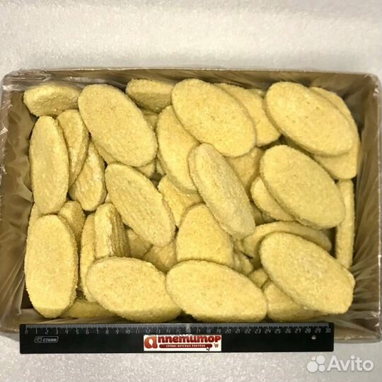 Котлеты из лосося в панировке коробка