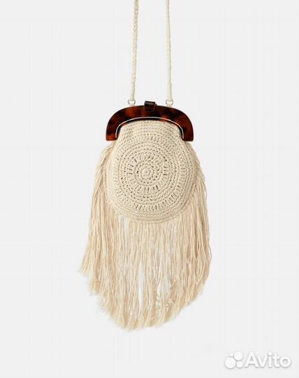 Новая женская вязаная сумочка Zara оригинал