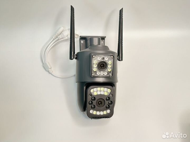 Wi-Fi Камера видеонаблюдения с двумя объективами