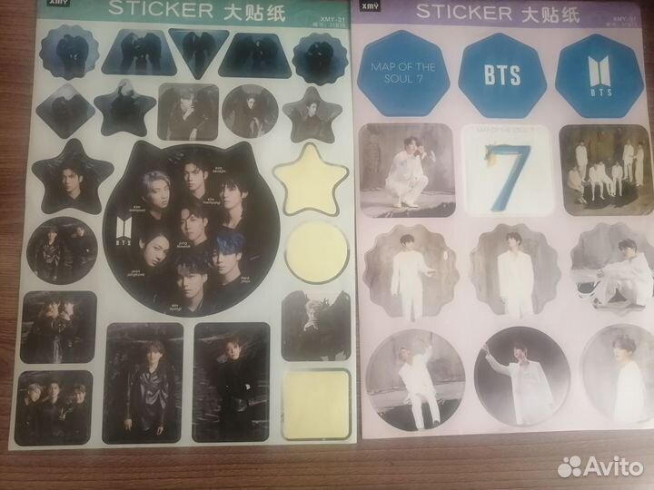 Наклейки BTS kpop