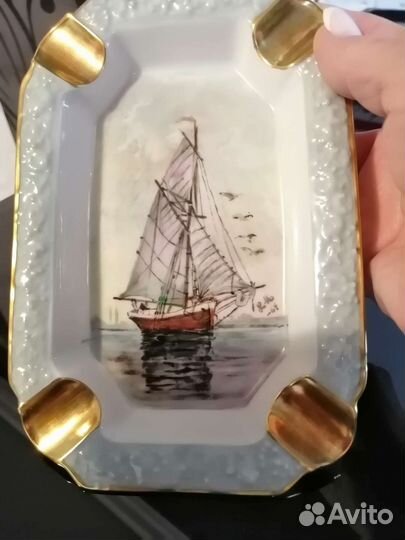 Антиквар.пепельница,фарфор, Розенталь, Германия