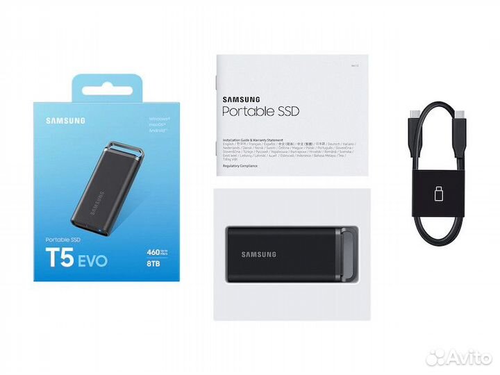 Портативный SSD Samsung T5 EVO USB 3.2 4TB