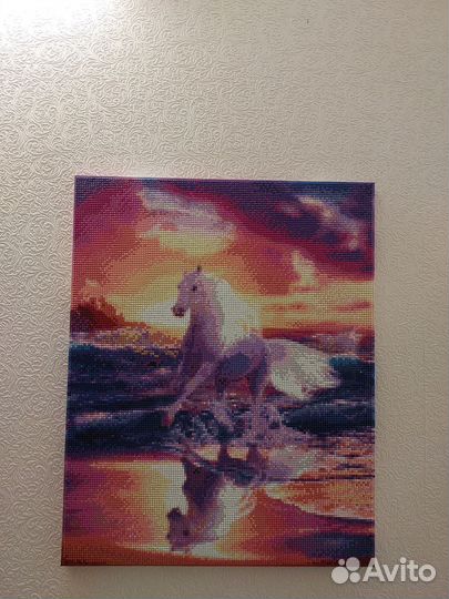 Алмазная мозаика готовая на подрамнике 40*50