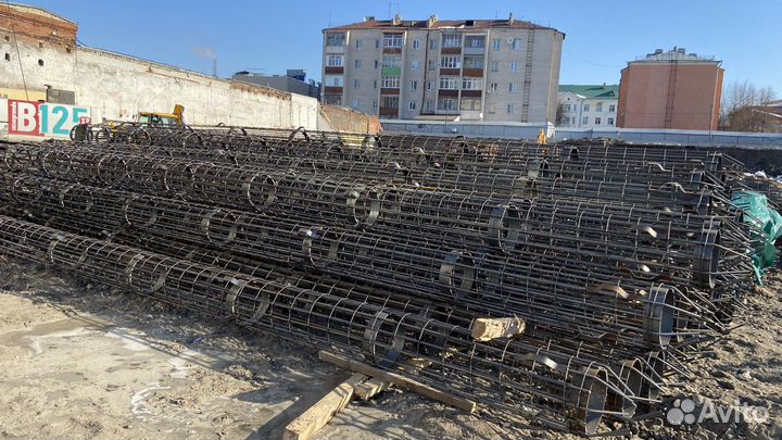 Арматурный каркас сваи бнс