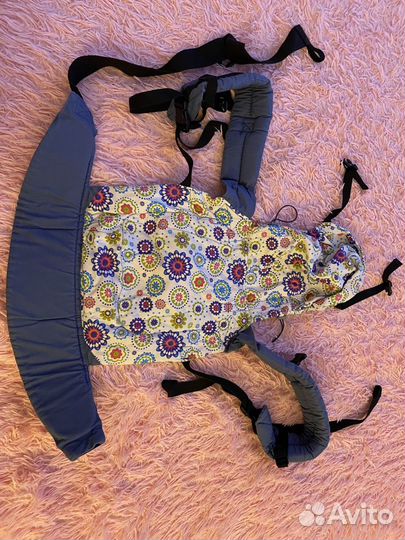 Рюкзак переноска кенгуру с капюшоном