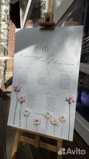 План рассадки гостей