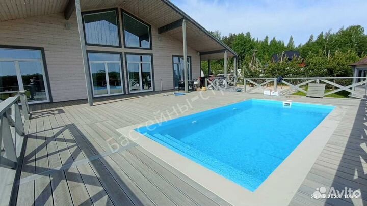 Бассейн 6х3х1,5 от производителя,ступени Гармония