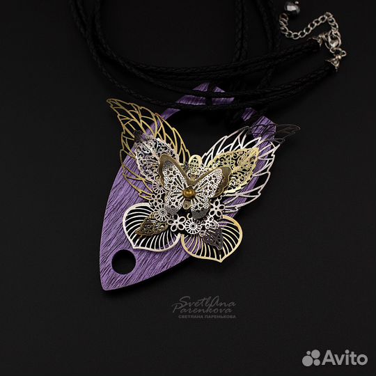 Кулон 3 в 1 музыка осени дизайнерские украшения