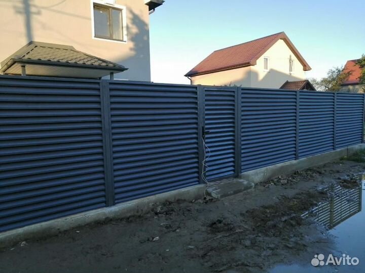 Забор из жалюзи