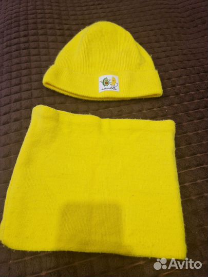 Комплект шапка и снуд для девочки