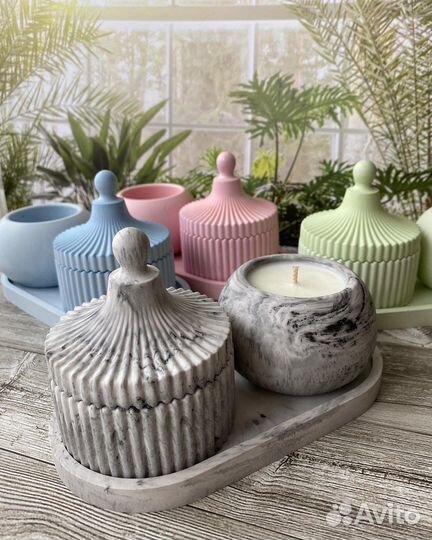 Натуральные свечи и изделия для интерьера