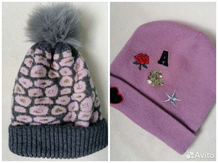 Шапка женская вязаная р. 55-57 в ассортименте