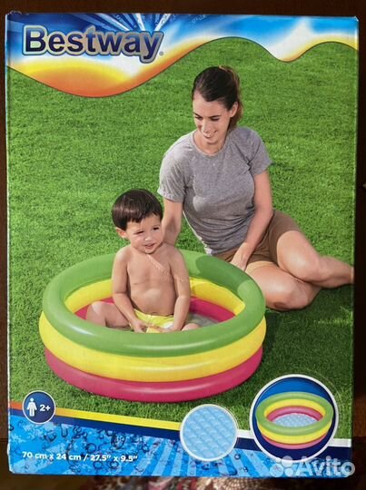 Надувной бассейн новый с мягким дном