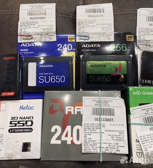 Ссд SSD 240/256 гб новые