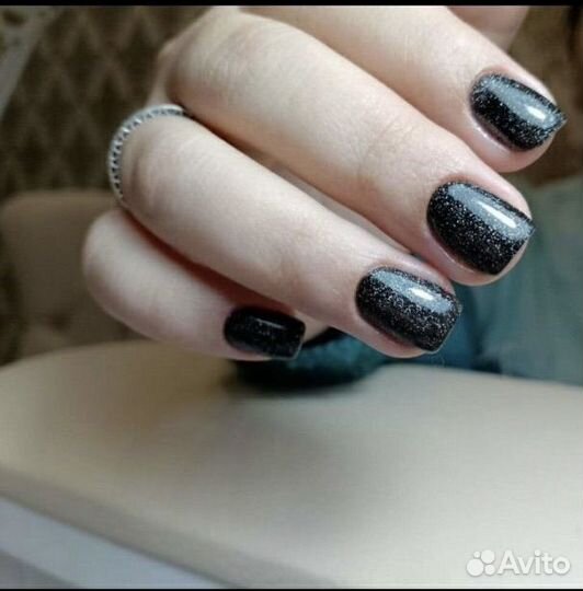 Комбинированый маникюр с покрытием