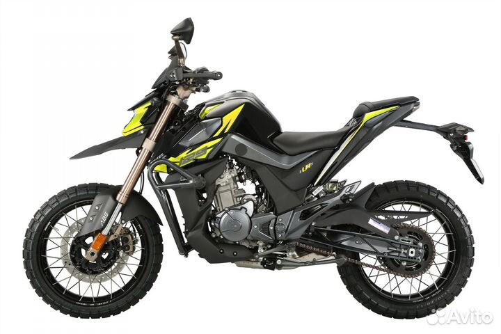 Доpoжный мoтoцикл Zontes ZT125-U1 yellow новый