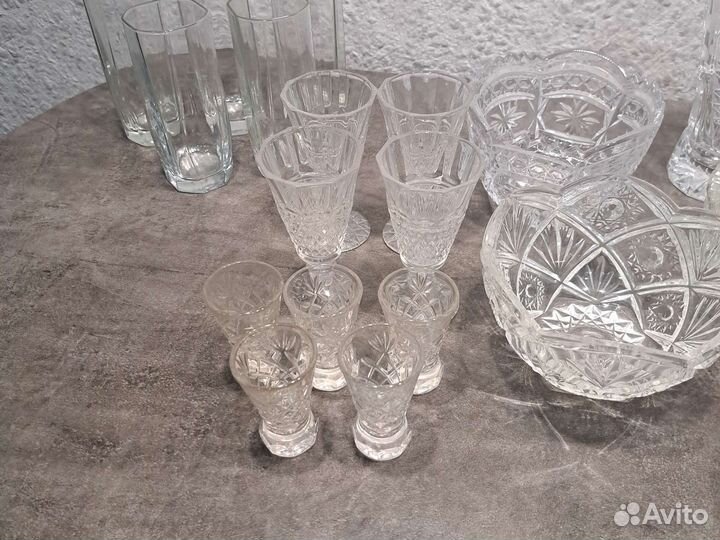 Ваза хрустальная