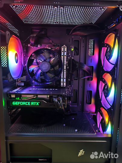 Игровой компьютер I3-10100F/RTX 3050/16 GB/512 SSD