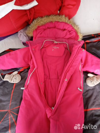 Зимний комбинезон для девочки 86