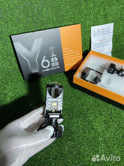 LED лампы Мини линзы h4