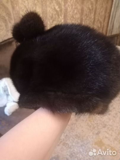 Берет женский норковый