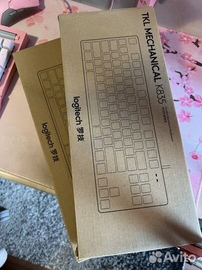 Клавиатура logitech k835 tkl white (новая)