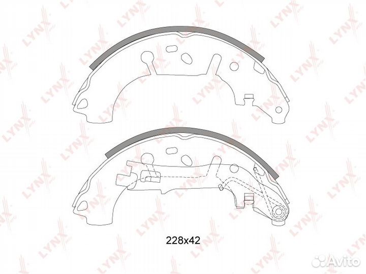 Колодки тормозные барабанные opel fiat