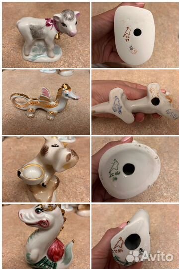 Олимпийский мишка и другие винтажные фигурки СССР