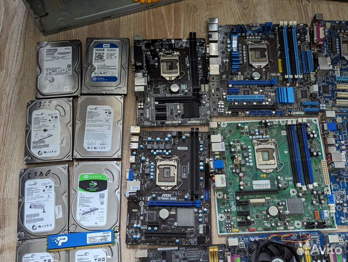 Куча комплектующих для пк лотом