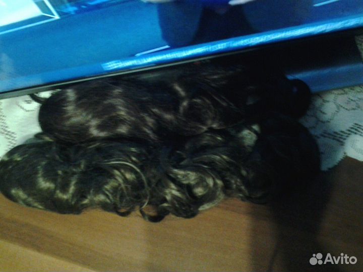 Шиньон из иск. волос на крабе