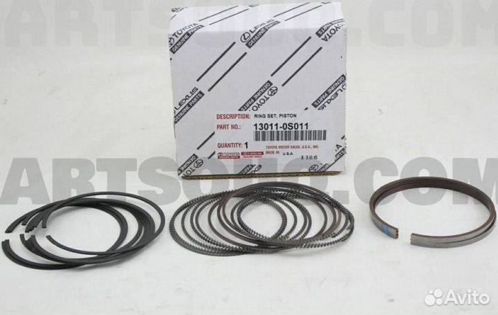 Кольца поршневые Toyota 3UR-FE