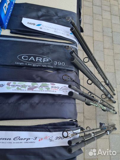 Удилища карповые карбоновые
