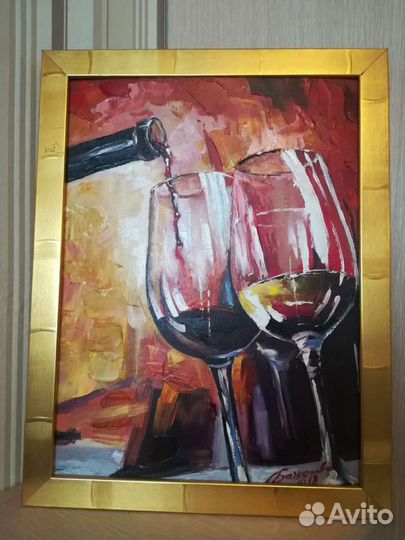 Интерьерная картина 30х40, написана маслом