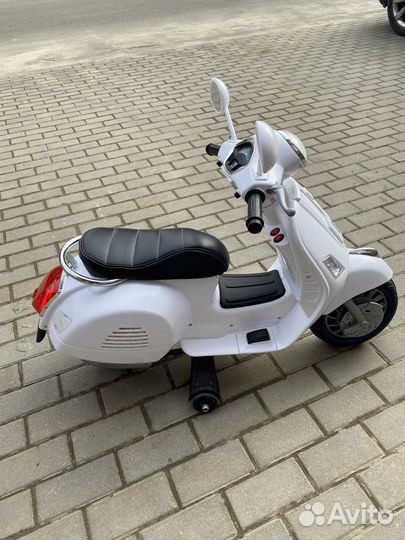 Электромотоцикл детский vespa