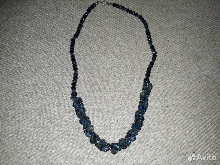 Красивые бусы стекло 50 см