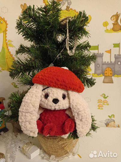 Вязаные зайки, вязаная игрушка