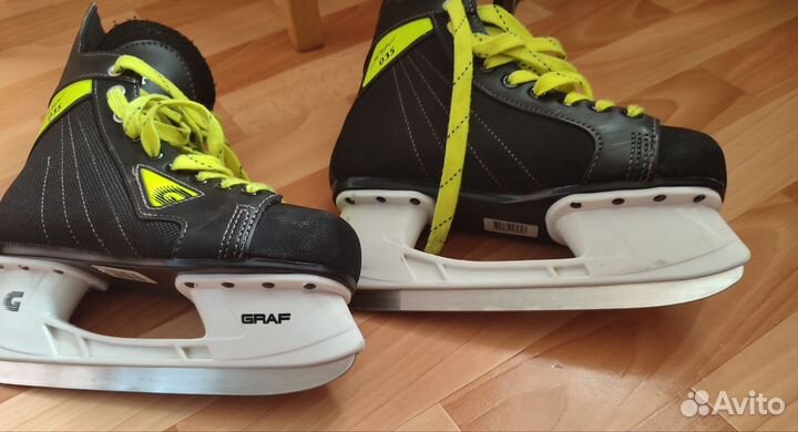 Коньки хоккейные Graf super 38размер