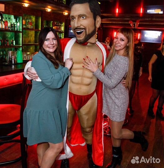 Шуточный стриптиз. Ростовые куклы